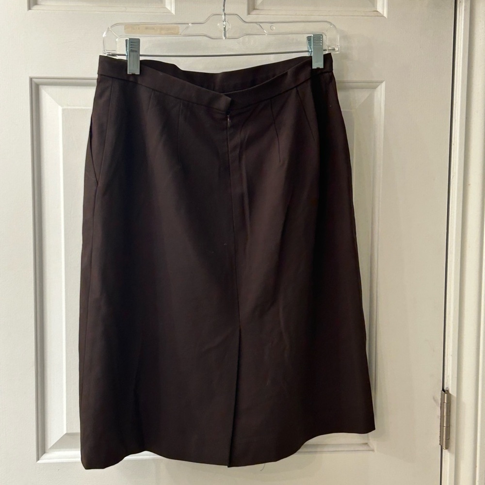 Kenar Dark Brown A-Line Skirt